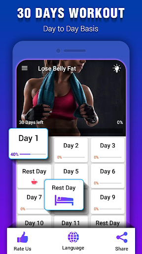 Belly Fat Burning Workout ekran görüntüsü
