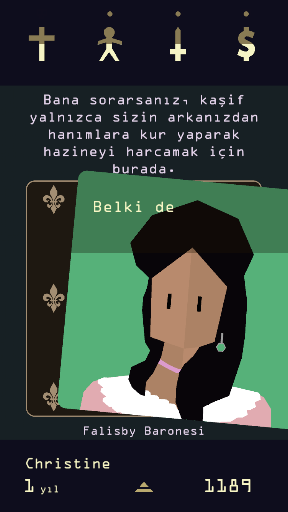 Reigns: Her Majesty ekran görüntüsü