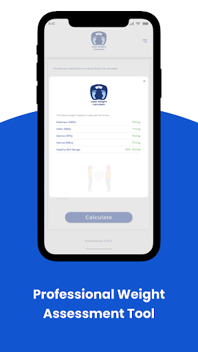 Ideal Weight Calculator ekran görüntüsü