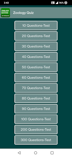 Zoology Quiz ekran görüntüsü