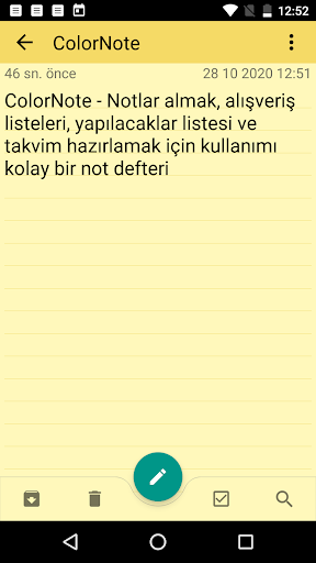 ColorNote Notlar Notepad Not ekran görüntüsü
