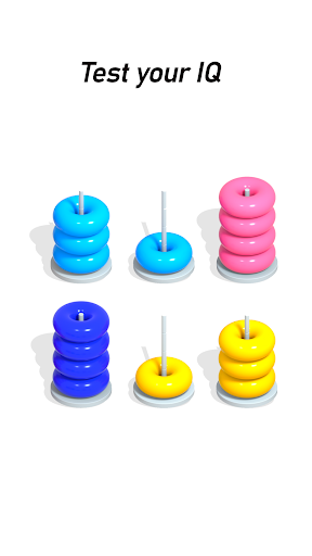 Color Hoop : Ring Sort ASMR 3D ekran görüntüsü