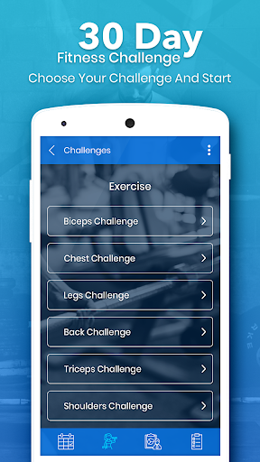 30 Day Fitness Challenge - Hom ekran görüntüsü