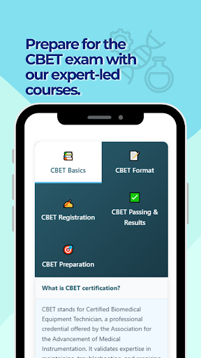 CBET Practice Test ekran görüntüsü