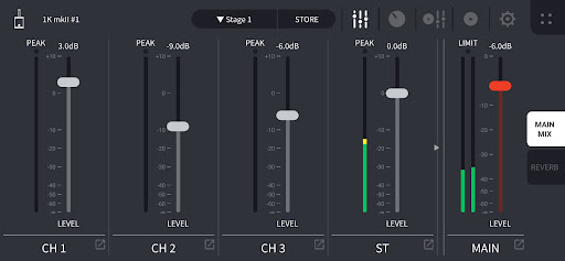 STAGEPAS Controller ekran görüntüsü