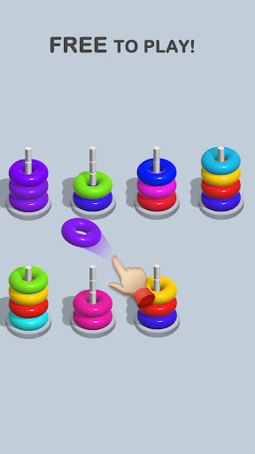Hoops Sort Puzzle - Stack game ekran görüntüsü