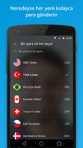 PayPal ekran görüntüsü