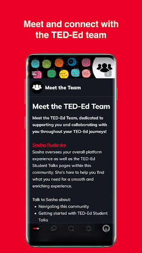 TED-Ed Community ekran görüntüsü