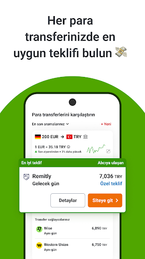 Para Transferi Karşılaştırması ekran görüntüsü