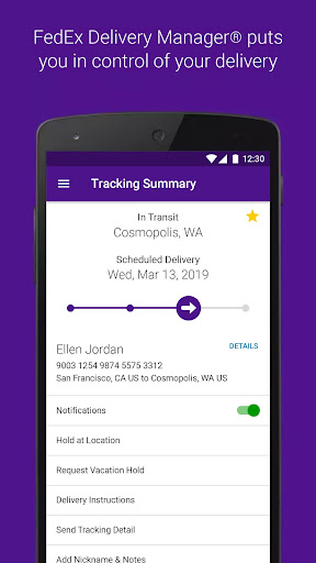 FedEx Mobile ekran görüntüsü