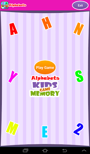 Alphabets - Kids Memory Game ekran görüntüsü