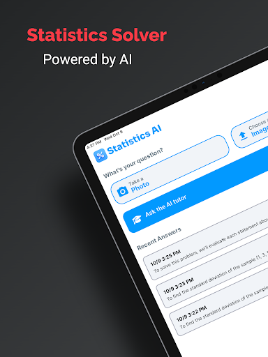 Statistics Solver: Stats AI ekran görüntüsü