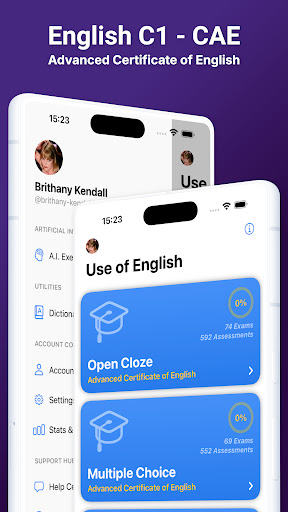 English C1 CAE ekran görüntüsü