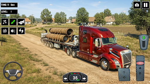 US Truck Transport Game Sim 3D ekran görüntüsü