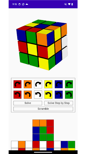 rubiks cube solve ekran görüntüsü