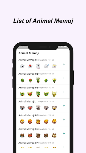 Animal Memoji ekran görüntüsü