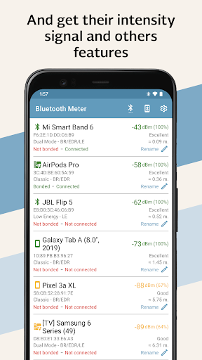 Bluetooth Signal Meter ekran görüntüsü