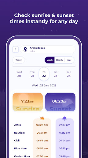 Sunrise & Sunset Timings ekran görüntüsü