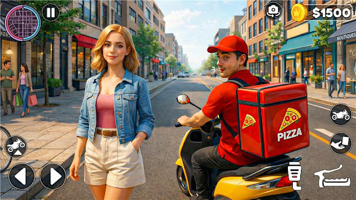 City Food Delivery Simulator ekran görüntüsü