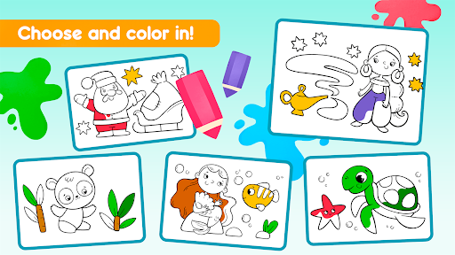 Coloring book Drawing games ekran görüntüsü