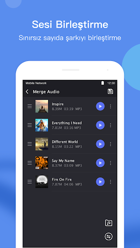 Müzik Editörü ekran görüntüsü