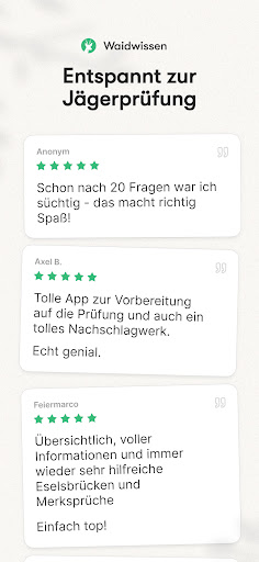 Waidwissen - Jagdschein App ekran görüntüsü