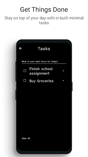 Indistract Minimalist Launcher ekran görüntüsü
