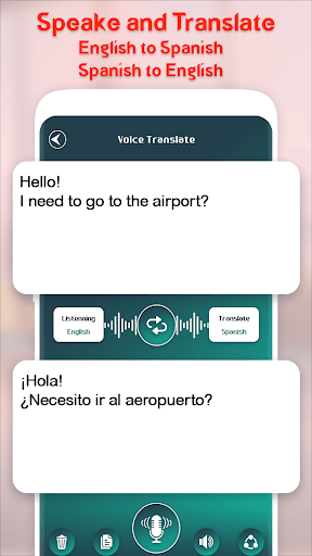 Spanish English Translator ekran görüntüsü