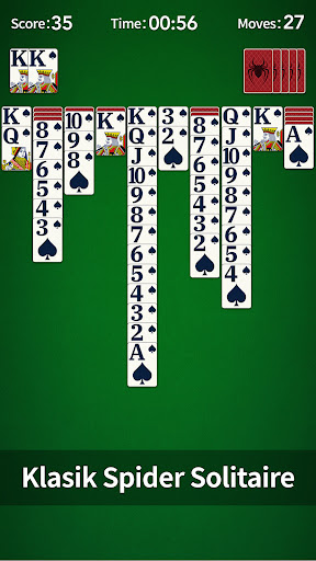 Örümcek Solitaire ekran görüntüsü