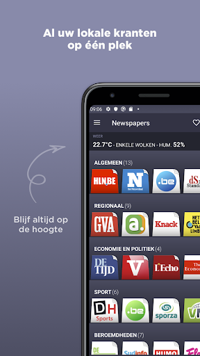 Belgische Kranten ekran görüntüsü