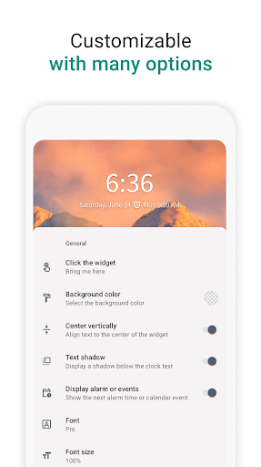 Dijital Saat Widget'ı ekran görüntüsü
