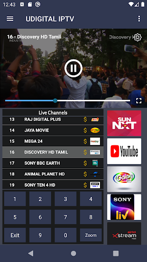 UDIGITAL IPTV ekran görüntüsü