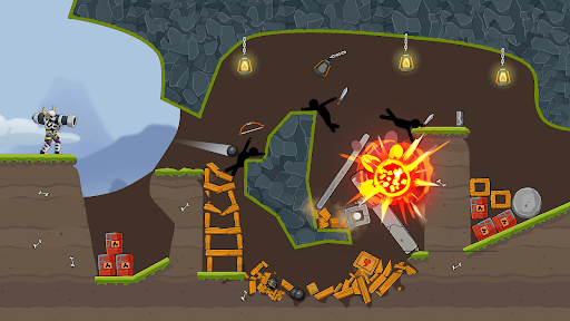 Boom Stick: Bazuka Bulmacaları ekran görüntüsü