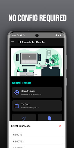 Remote for Den tv ekran görüntüsü