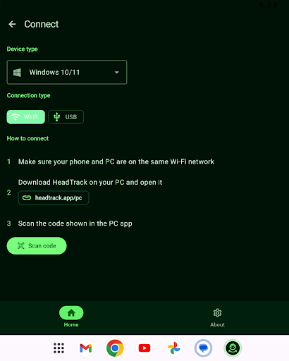 HeadTrack ekran görüntüsü