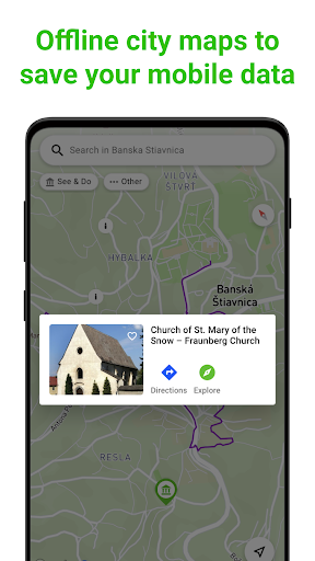 Banska Stiavnica SmartGuide ekran görüntüsü