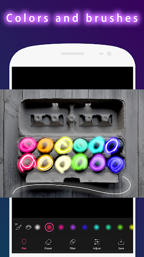 Neon Effect Brush : draw glow ekran görüntüsü