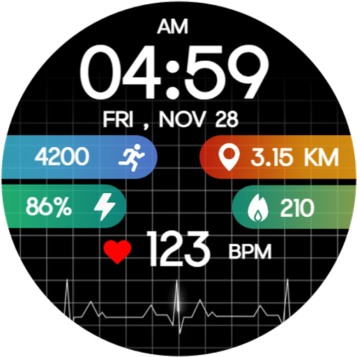 Heart Rate Digital WatchFace