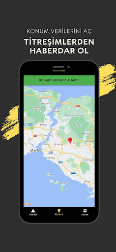 Deprem Uyarı Sistemi Anlık ekran görüntüsü