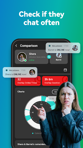 WeLastseen: Chat App tracker ekran görüntüsü