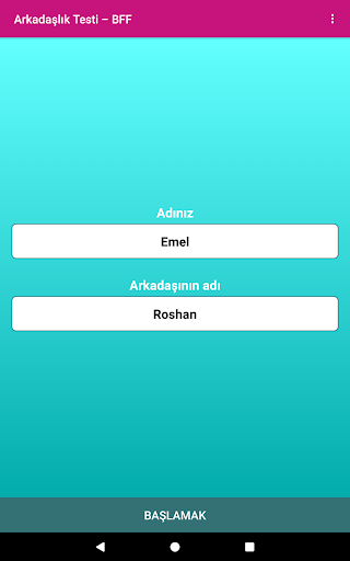 BFF Testi - Arkadaşlık Testi ekran görüntüsü