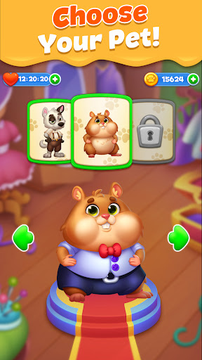 Pet Candy Puzzle - Maç 3 ekran görüntüsü