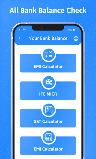 Bank Account Balance Check ekran görüntüsü