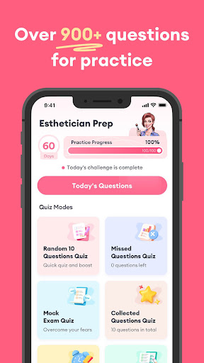Esthetician Exam Practice 2026 ekran görüntüsü