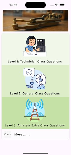 Ham Radio Exam Trainer ekran görüntüsü