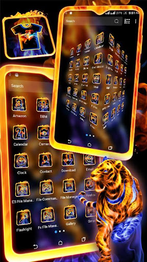 Fractal Tiger Launcher Theme ekran görüntüsü