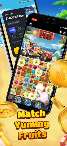 Tropical Crush: Win Cash Prize ekran görüntüsü