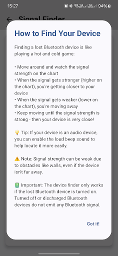 Bluetooth Finder - Lost Device ekran görüntüsü