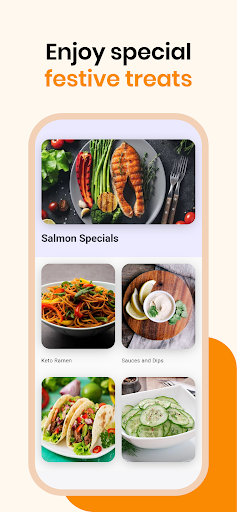 Keto diyet ve yemek planları ekran görüntüsü