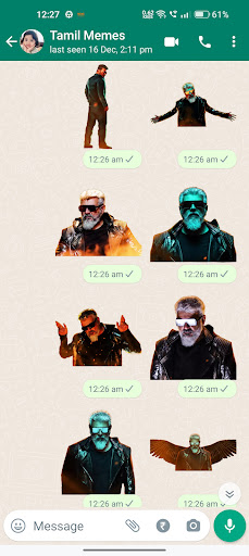 Ajith Thunivu Stickers ekran görüntüsü